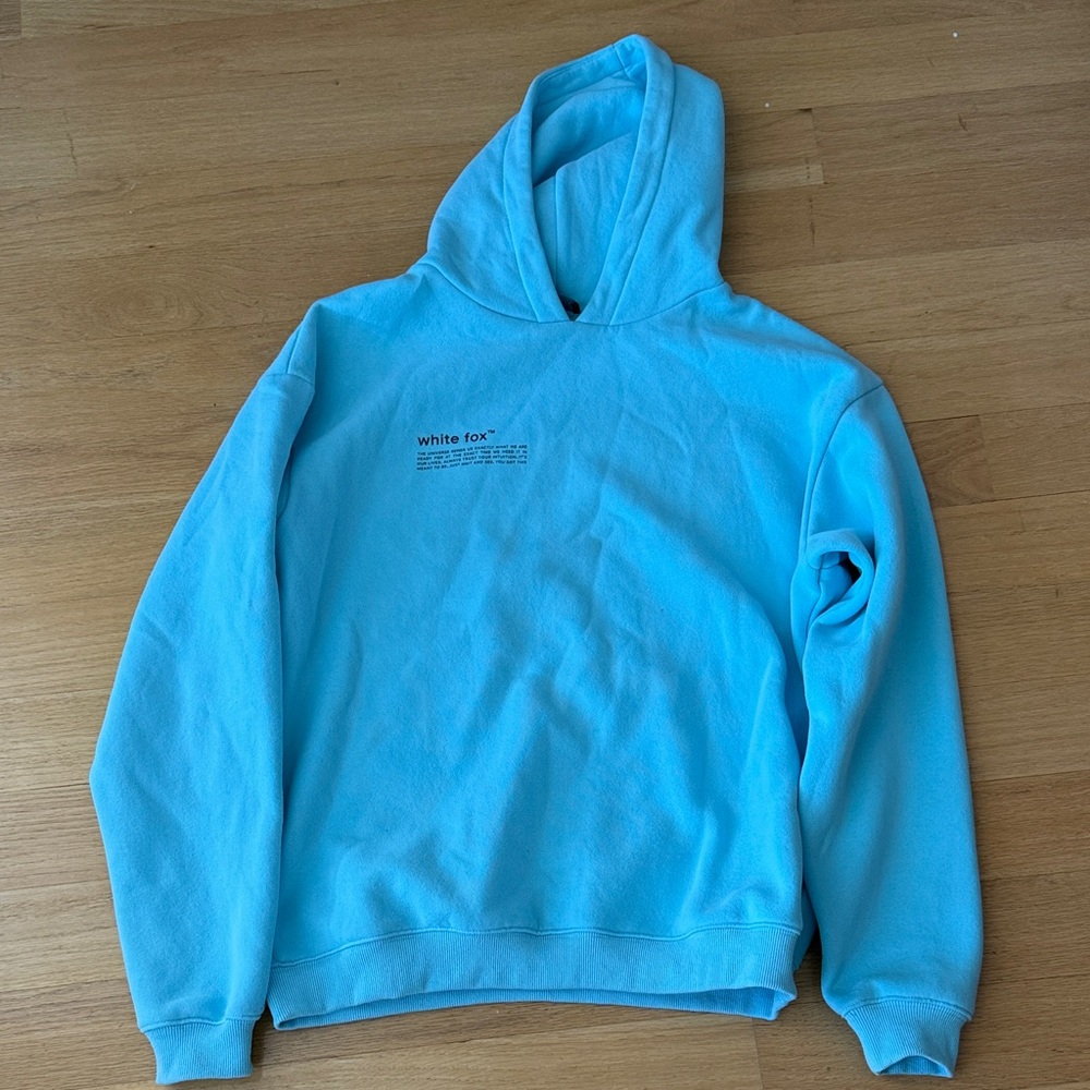 White Fox Boutique Light Blue Hoodie